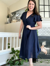 Load image into Gallery viewer, Bandwidth Navy Dress
