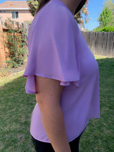 As Per My Last Email Blouse (In Lavender, Black, or Blush Pink)