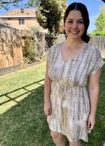 Managing Expectations Mocha Tie Dye Dress