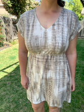 Load image into Gallery viewer, Managing Expectations Mocha Tie Dye Dress
