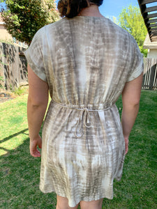 Managing Expectations Mocha Tie Dye Dress